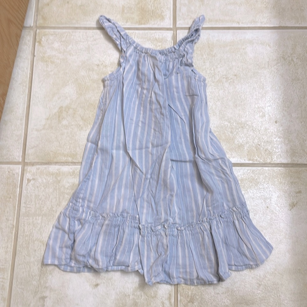 Blue & white striped dress size 4T